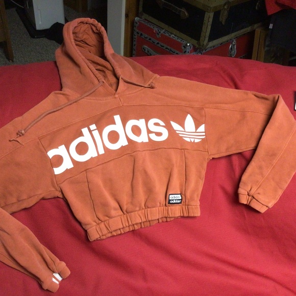 - Womens ADIDAS cropped hoodie - Picture 3 of 3